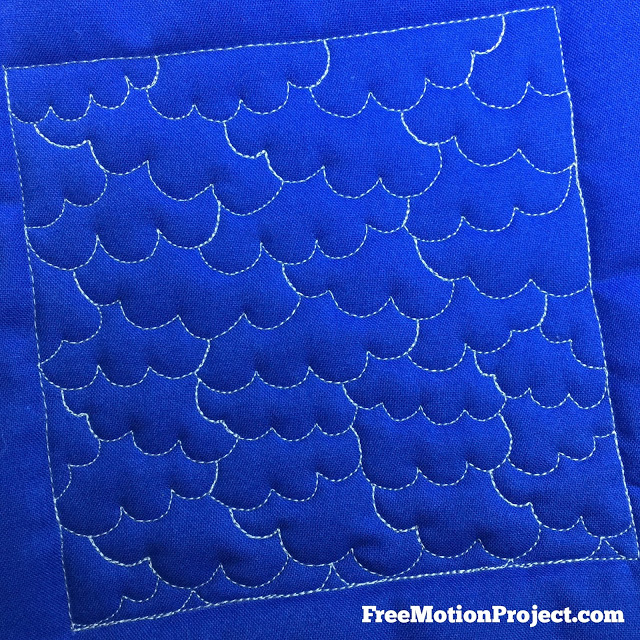 How to Machine Quilt Clouds, Design 475